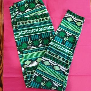 LuLaRoe Shamrock Leggings TC
